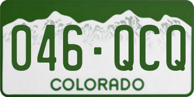 CO license plate 046QCQ