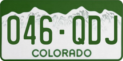 CO license plate 046QDJ