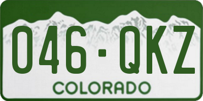 CO license plate 046QKZ