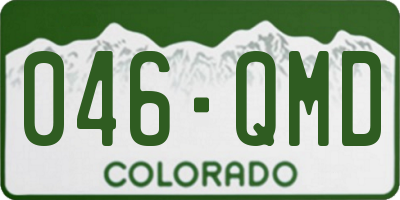 CO license plate 046QMD