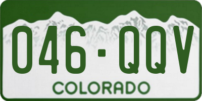 CO license plate 046QQV