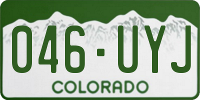 CO license plate 046UYJ