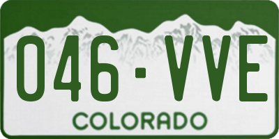 CO license plate 046VVE