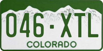 CO license plate 046XTL