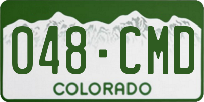 CO license plate 048CMD
