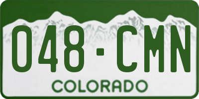 CO license plate 048CMN