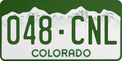 CO license plate 048CNL