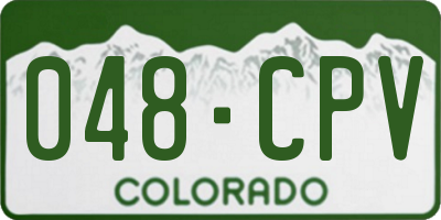 CO license plate 048CPV