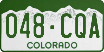 CO license plate 048CQA