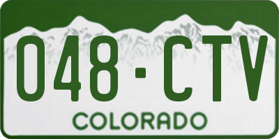 CO license plate 048CTV