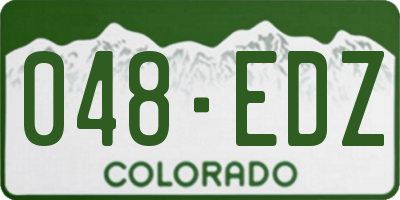 CO license plate 048EDZ