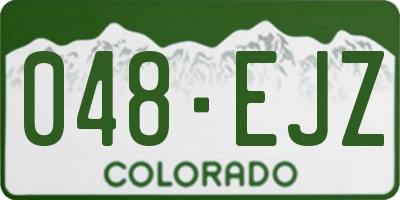 CO license plate 048EJZ