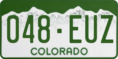 CO license plate 048EUZ