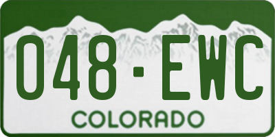 CO license plate 048EWC