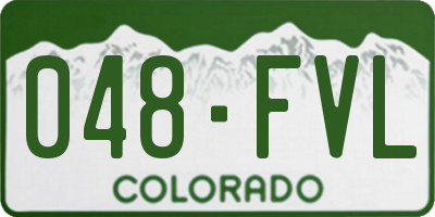 CO license plate 048FVL