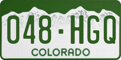 CO license plate 048HGQ