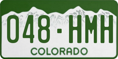 CO license plate 048HMH