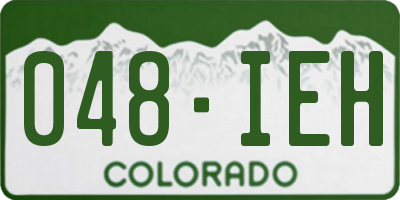 CO license plate 048IEH