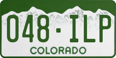 CO license plate 048ILP