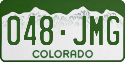 CO license plate 048JMG