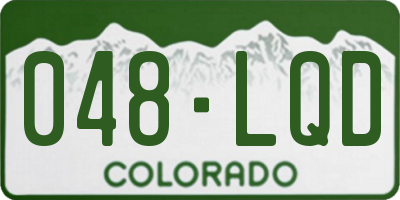 CO license plate 048LQD