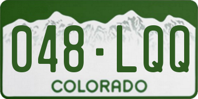 CO license plate 048LQQ