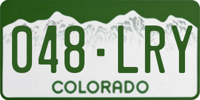 CO license plate 048LRY
