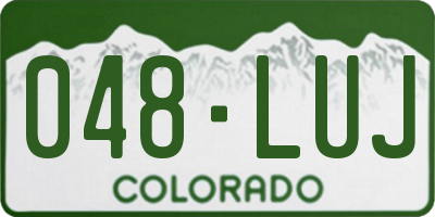 CO license plate 048LUJ