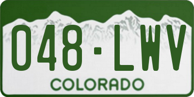 CO license plate 048LWV