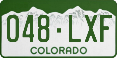 CO license plate 048LXF