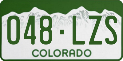 CO license plate 048LZS