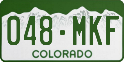 CO license plate 048MKF