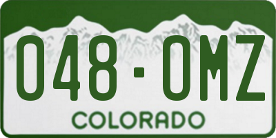 CO license plate 048OMZ