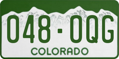 CO license plate 048OQG