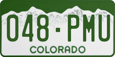 CO license plate 048PMU