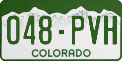 CO license plate 048PVH