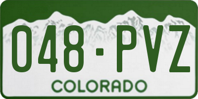 CO license plate 048PVZ