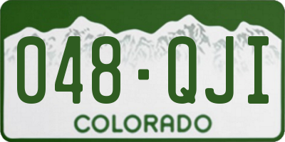 CO license plate 048QJI