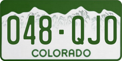 CO license plate 048QJO