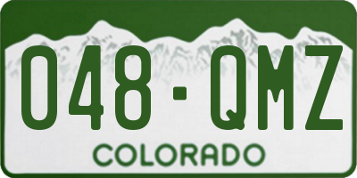 CO license plate 048QMZ