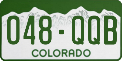 CO license plate 048QQB