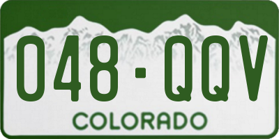 CO license plate 048QQV