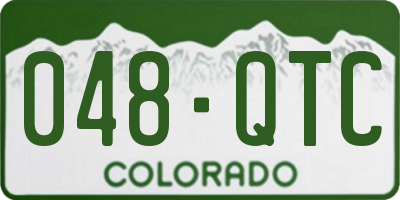 CO license plate 048QTC