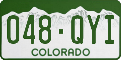 CO license plate 048QYI