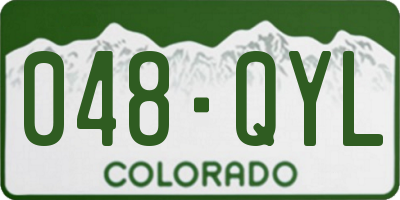 CO license plate 048QYL