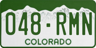 CO license plate 048RMN