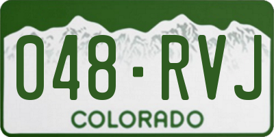 CO license plate 048RVJ