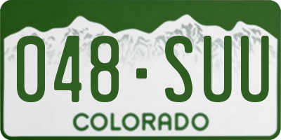 CO license plate 048SUU