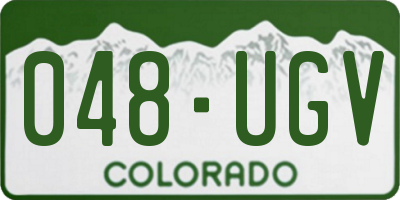 CO license plate 048UGV