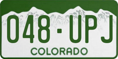 CO license plate 048UPJ
